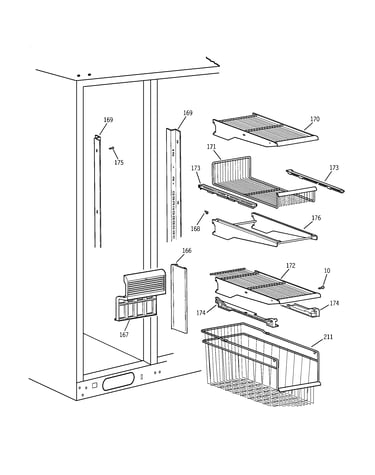 Freezer shelves