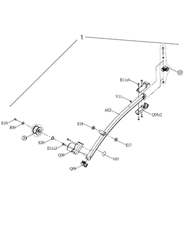 R-pedal arm set