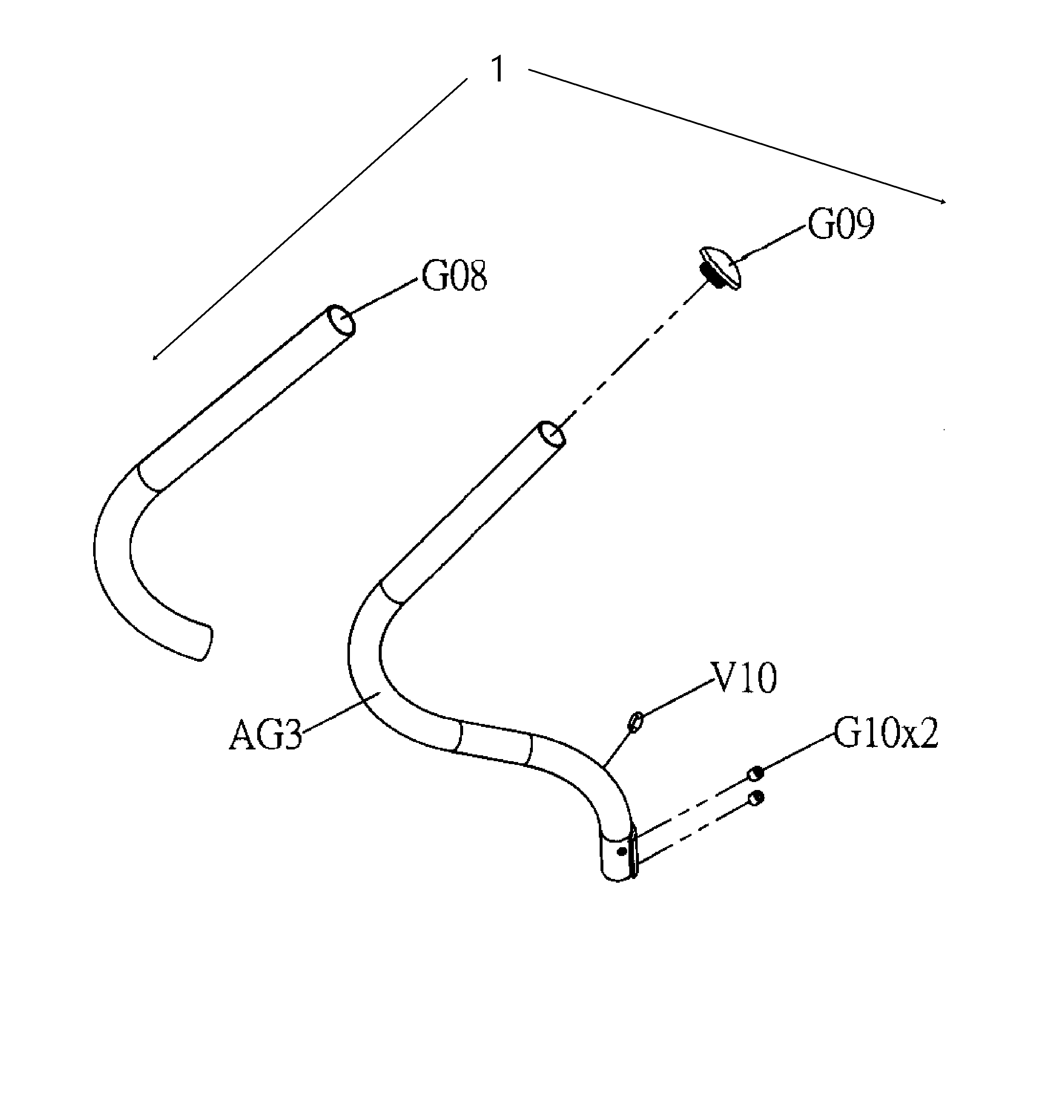 Arm rest set-l
