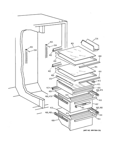 Shelf parts