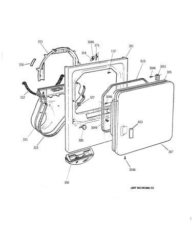Front panel & door