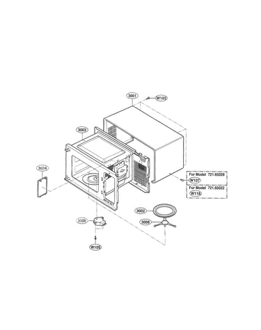 Oven cavity parts