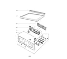 LG DLEX8377NM control panel & plate assembly diagram
