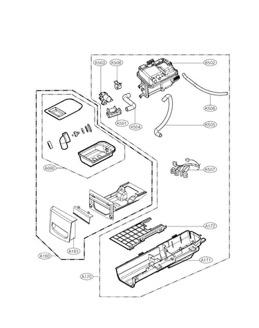 Panel drawer assembly & guide assembly
