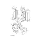 LG LFX25960TT/00 door parts diagram