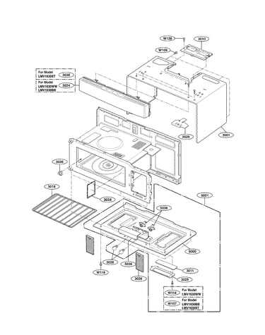 Oven cavity parts