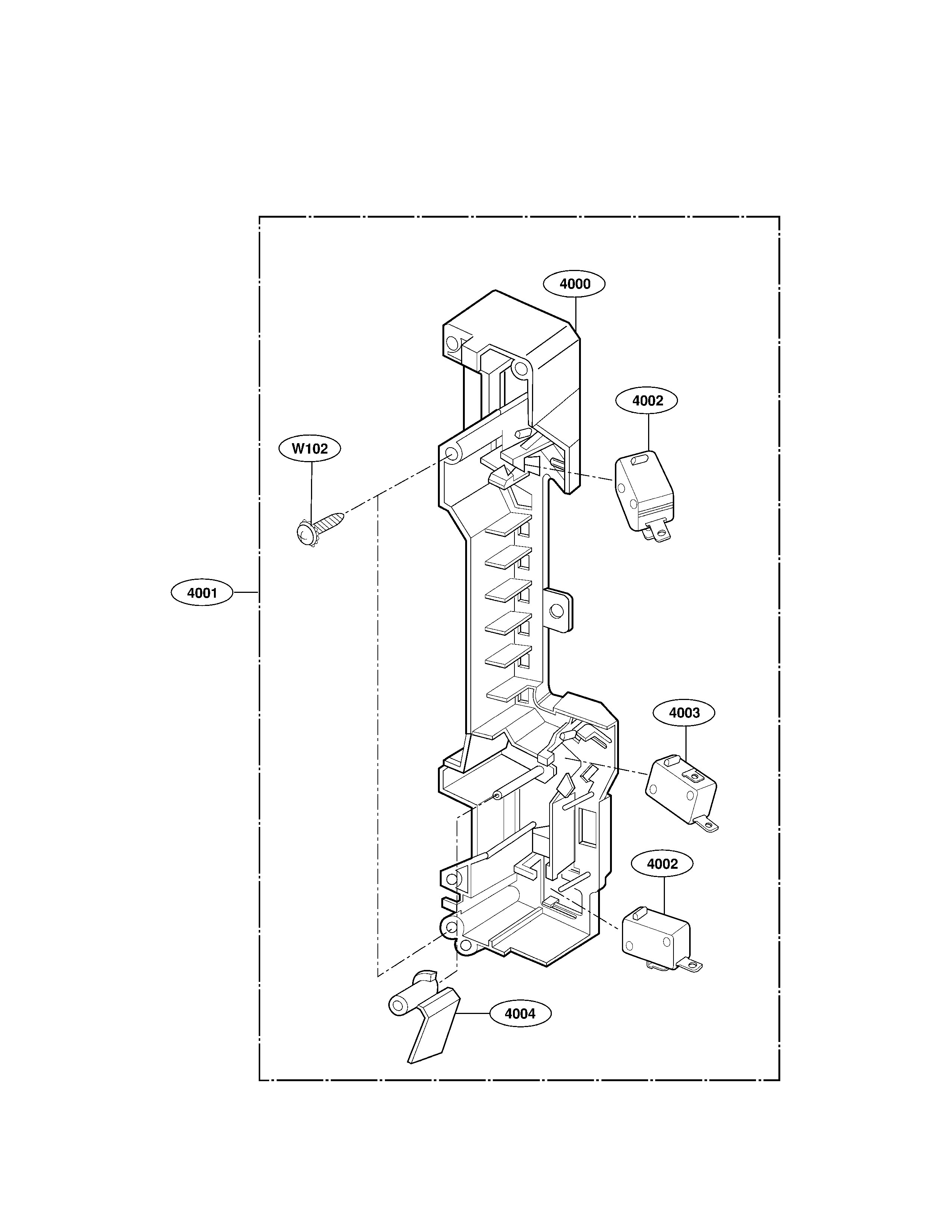 Latch board parts
