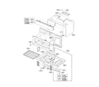 LG LMV1630WW oven cavity parts diagram