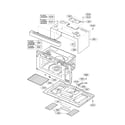 LG LMV2053SB/00 oven cavity parts diagram
