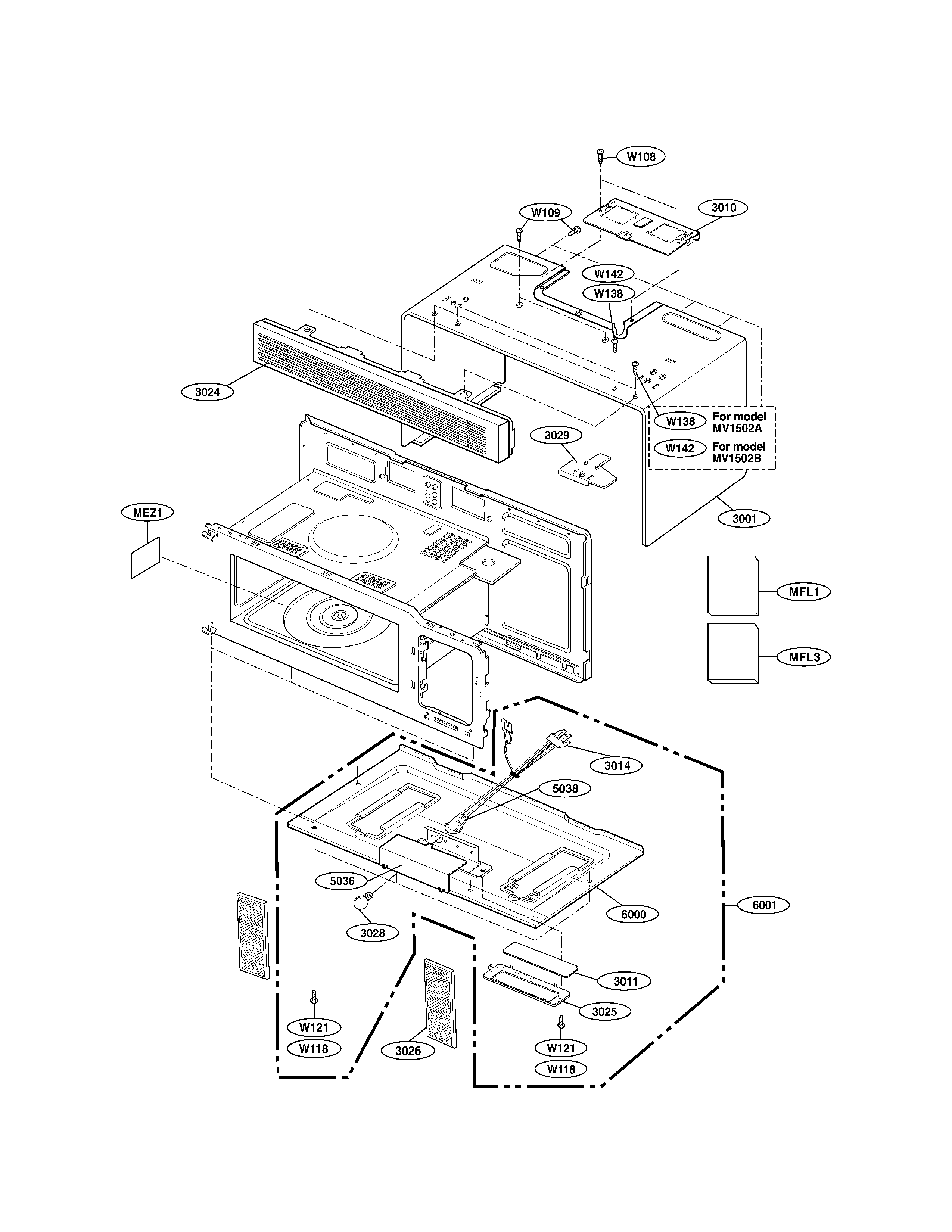 Oven cavity parts