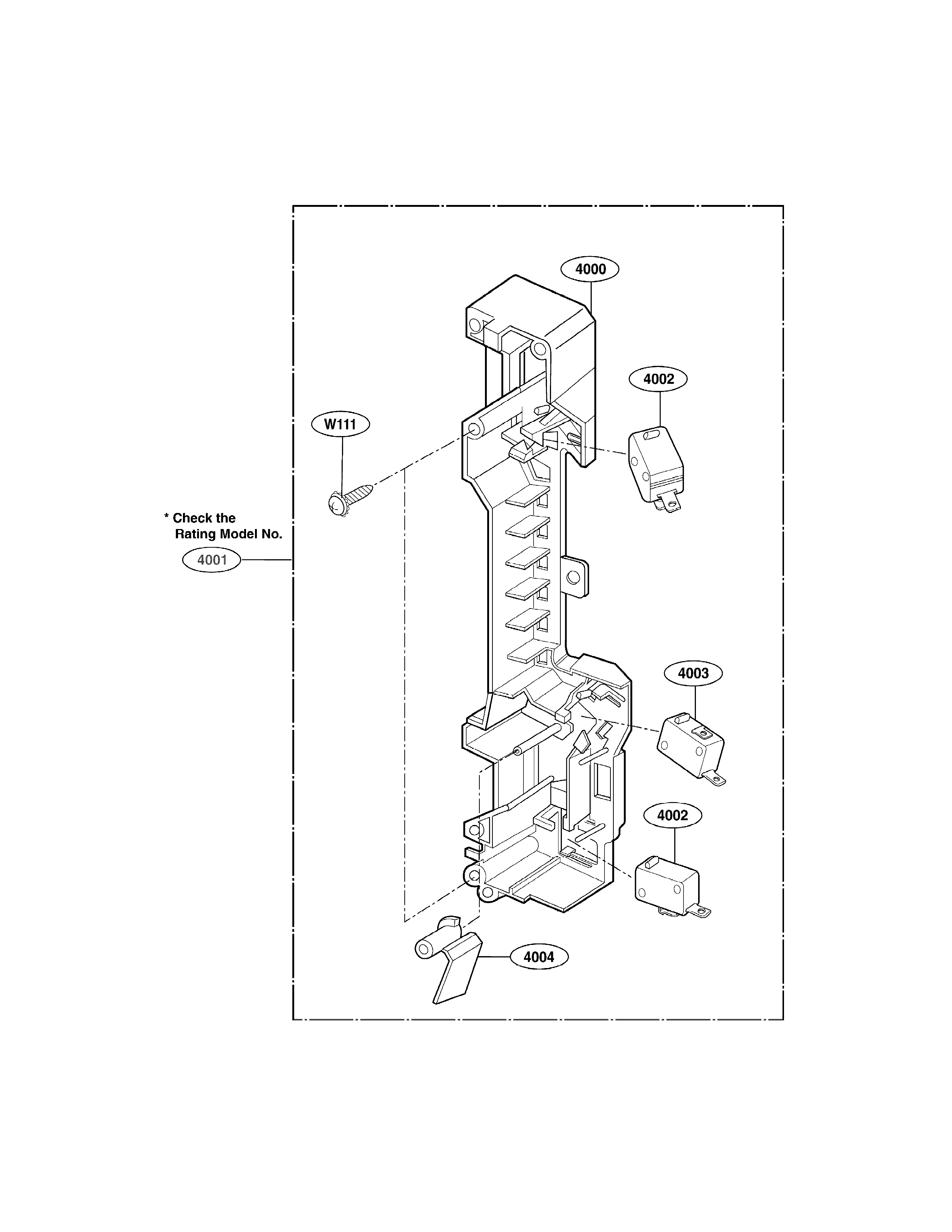 Latch board parts