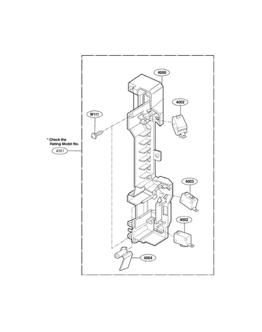 Latch board parts