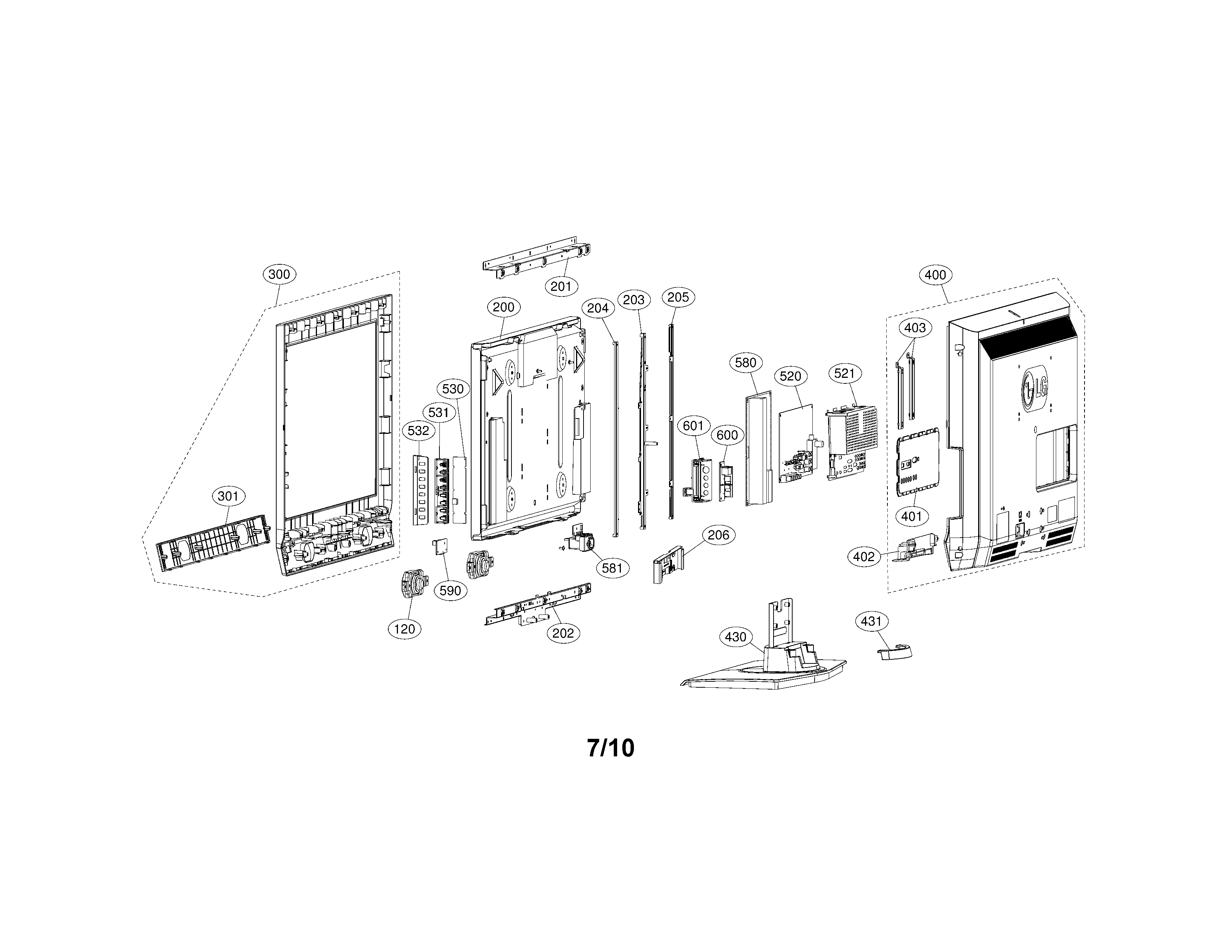Tv lcd 19