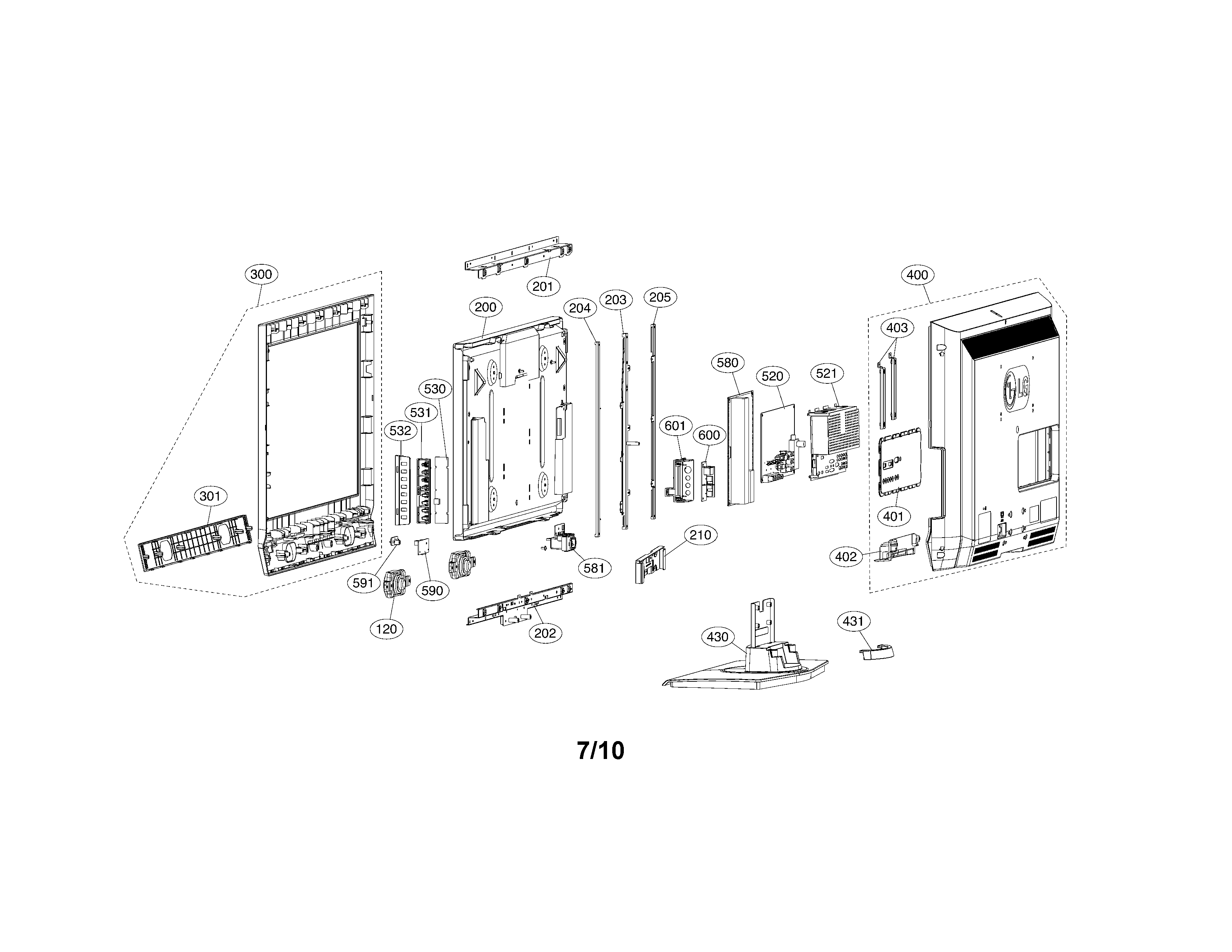 Tv lcd 19
