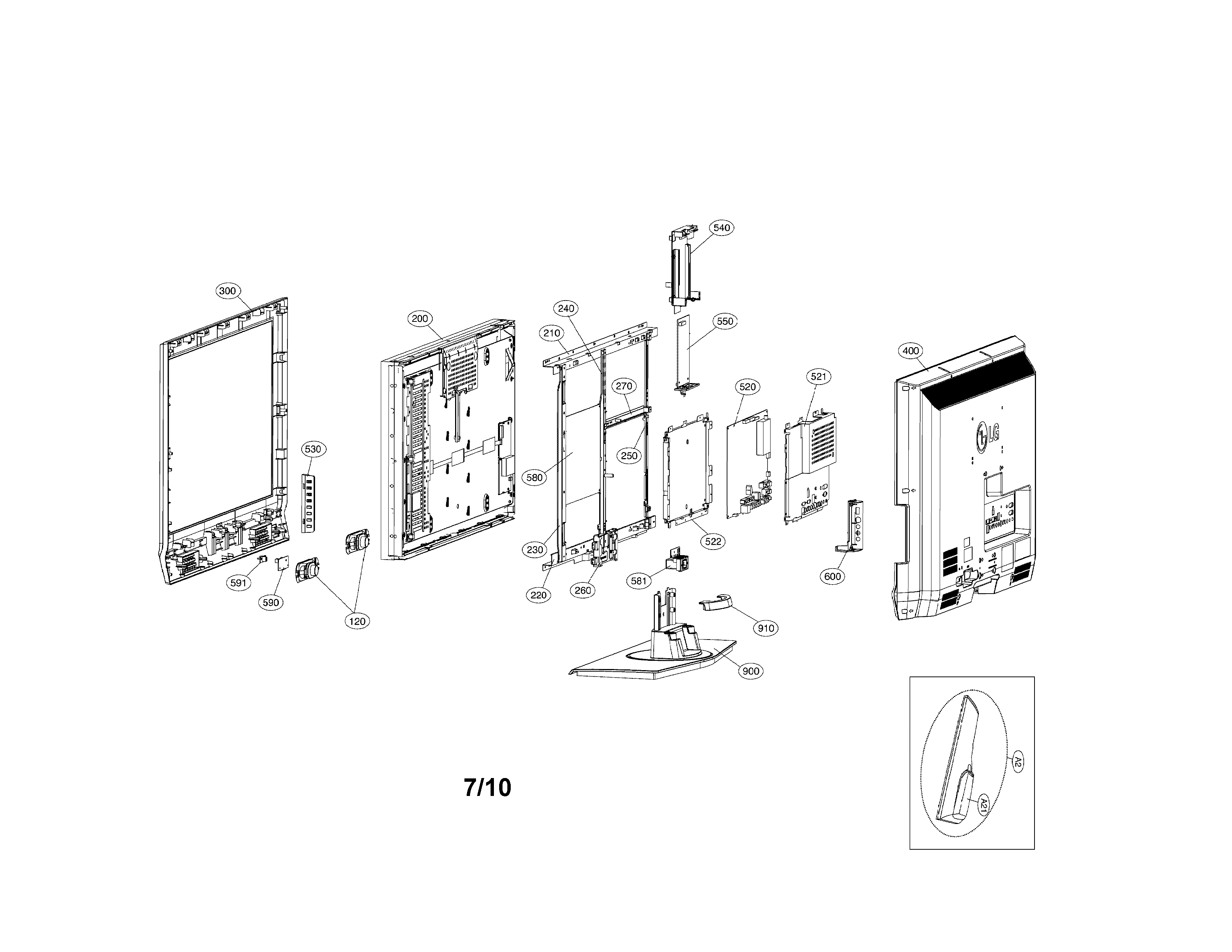 Tv lcd 19