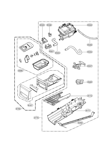 Panel drawer assembly & guide assembly