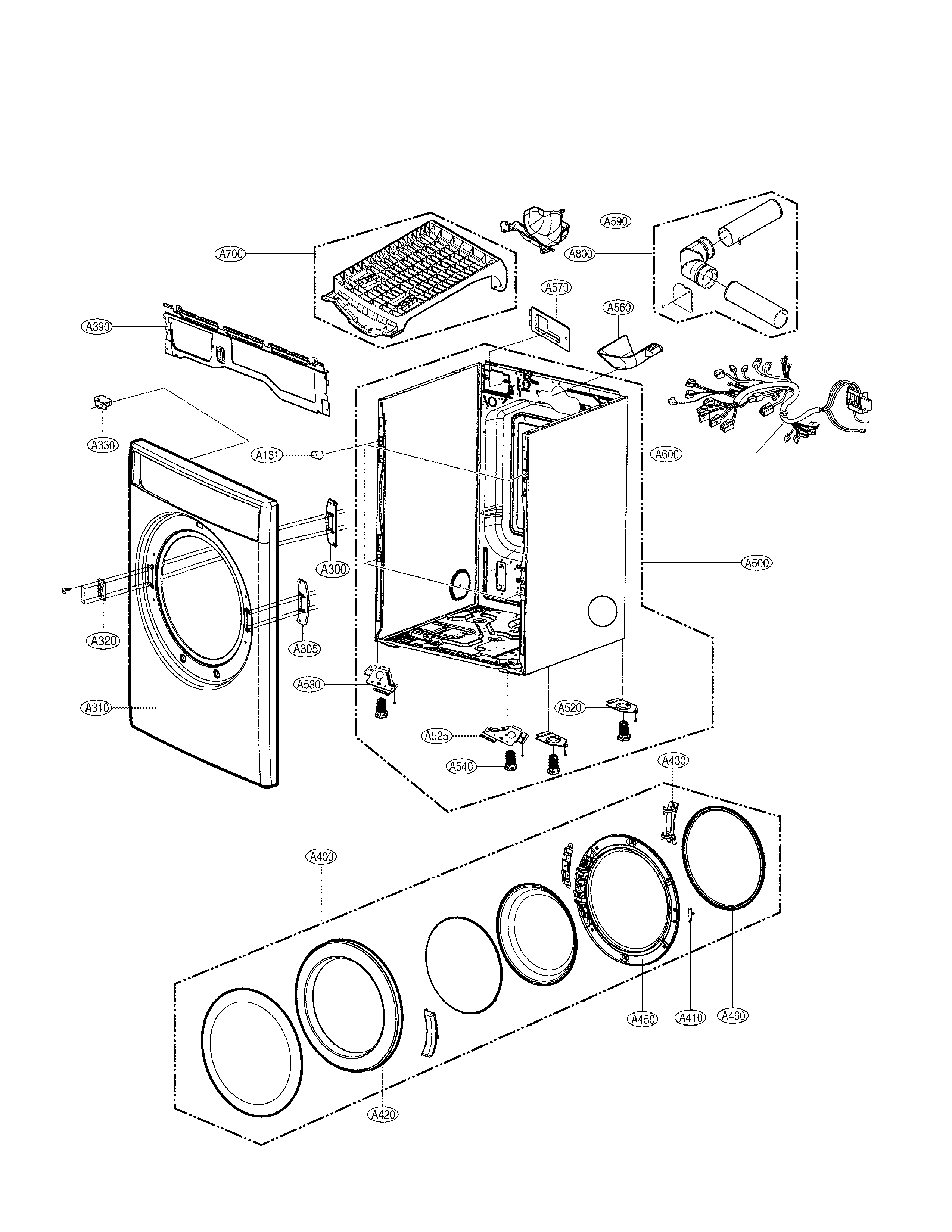 Cabinet & Door Assembly