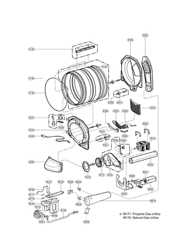Drum & motor assembly: electric type