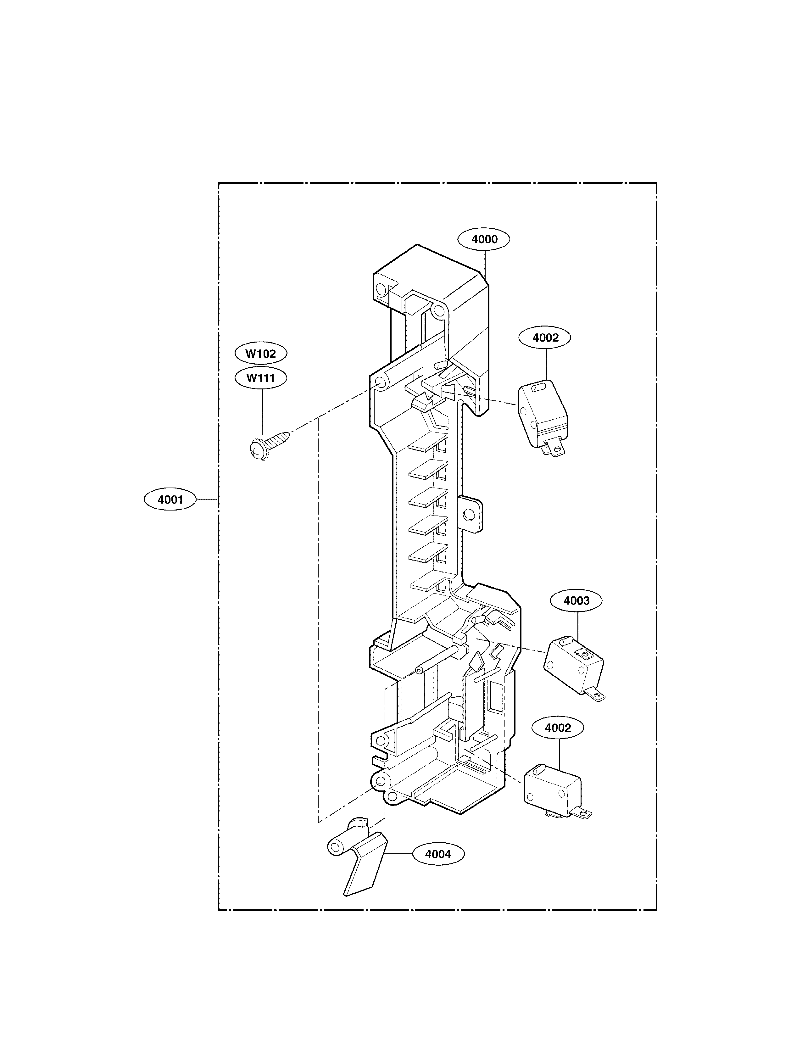 Latch board parts