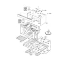 LG LMV2073ST/00 oven cavity parts diagram