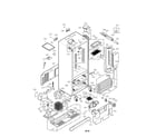 LG LMX25981SB/00 case parts diagram
