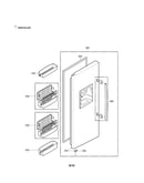 Freezer door parts