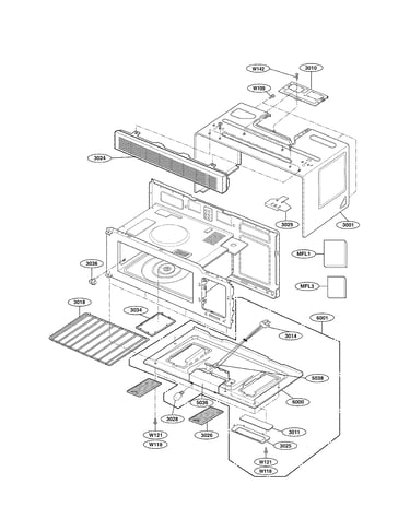 Oven cavity parts