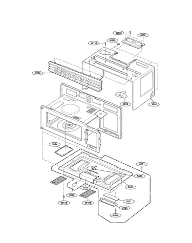 Oven cavity parts