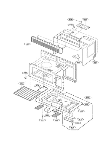 Oven cavity parts