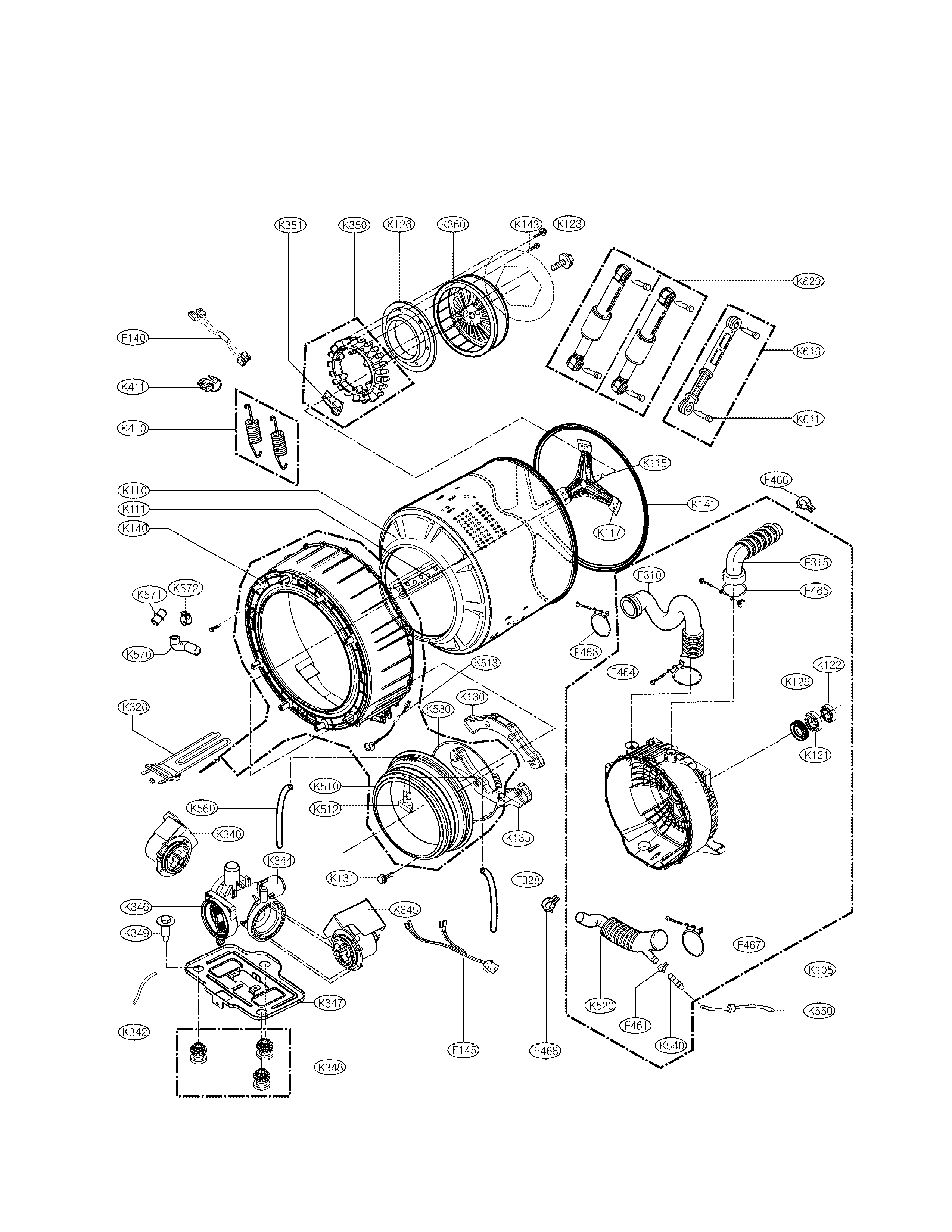 Drum & tub assembly