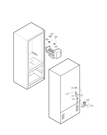 Water and ice maker parts