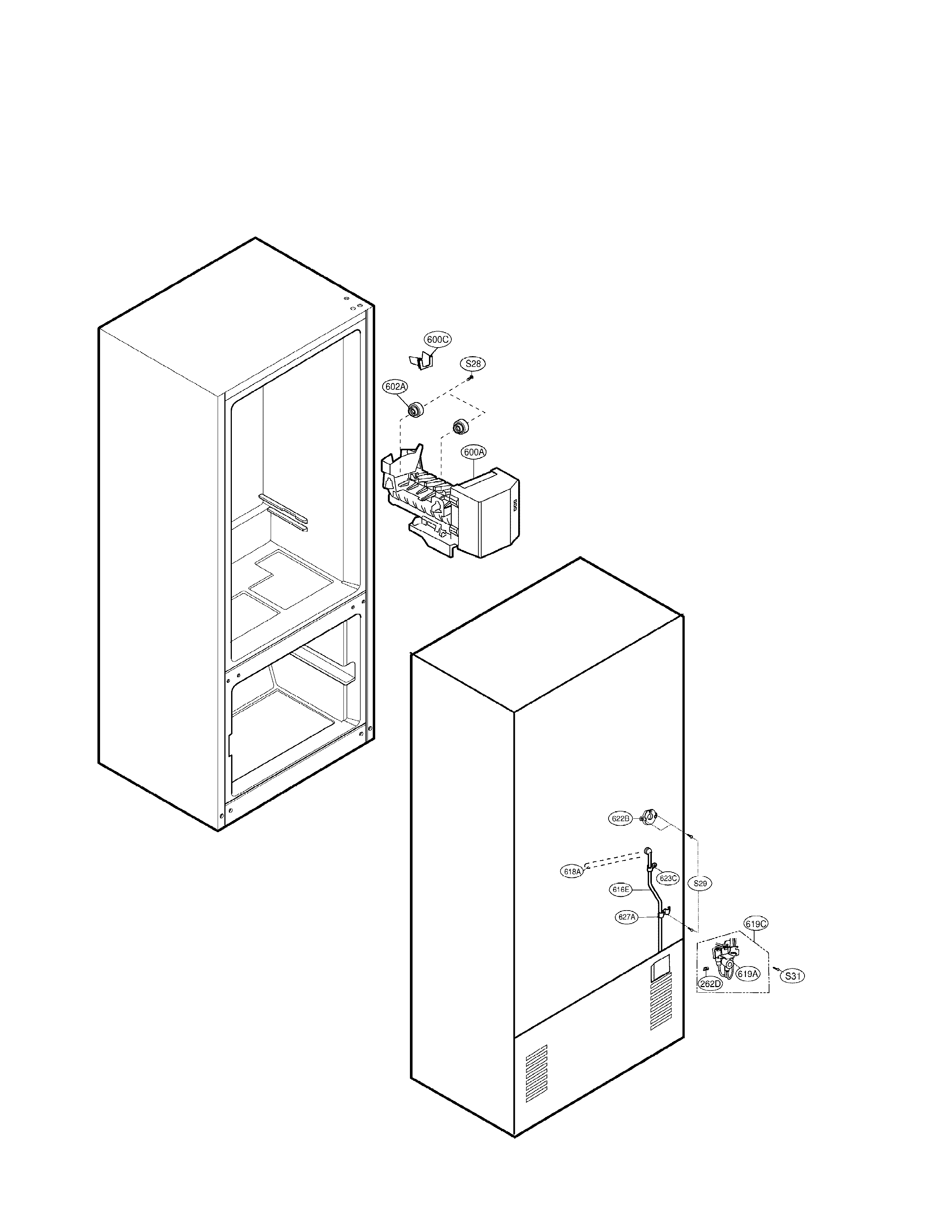 Water & ice maker parts