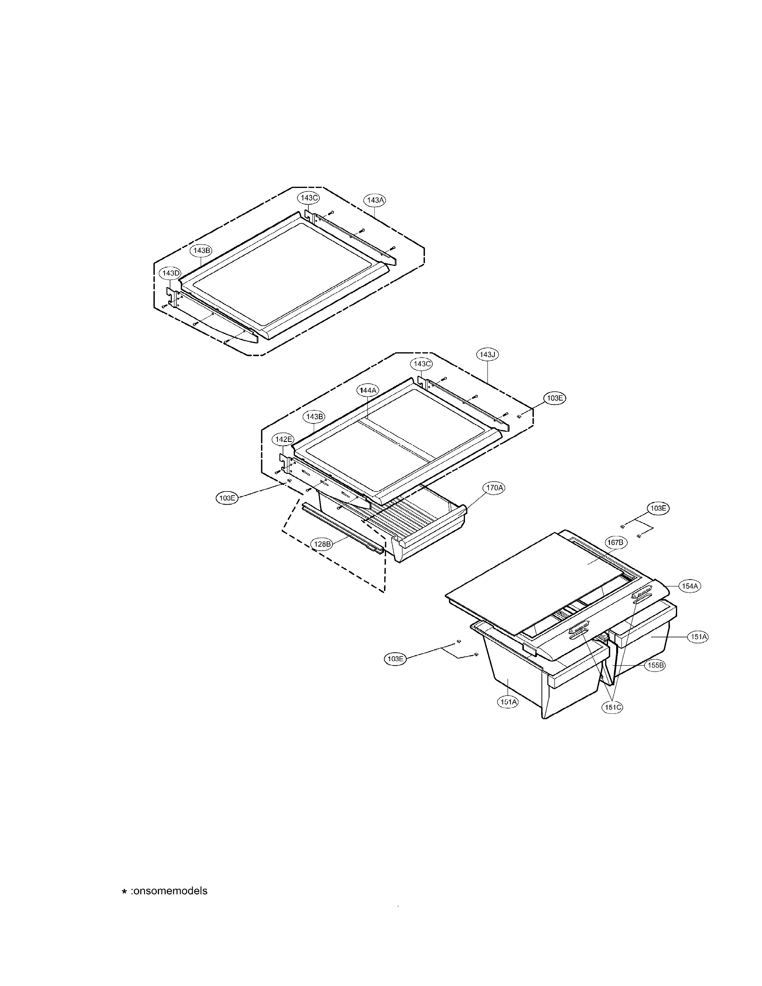 REFRIGERATOR PARTS (GOOD)