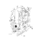 LG LRDC22744TT case parts diagram