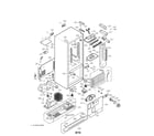 LG LRDN22711SW case parts diagram