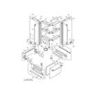 LG LRFD21855ST door parts diagram