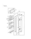 Refrigerator door part
