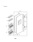 Freezer door part
