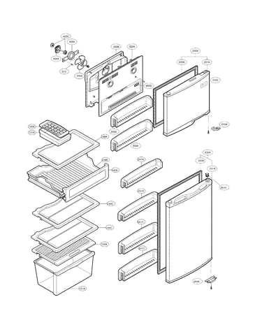 Refrigerator top mount