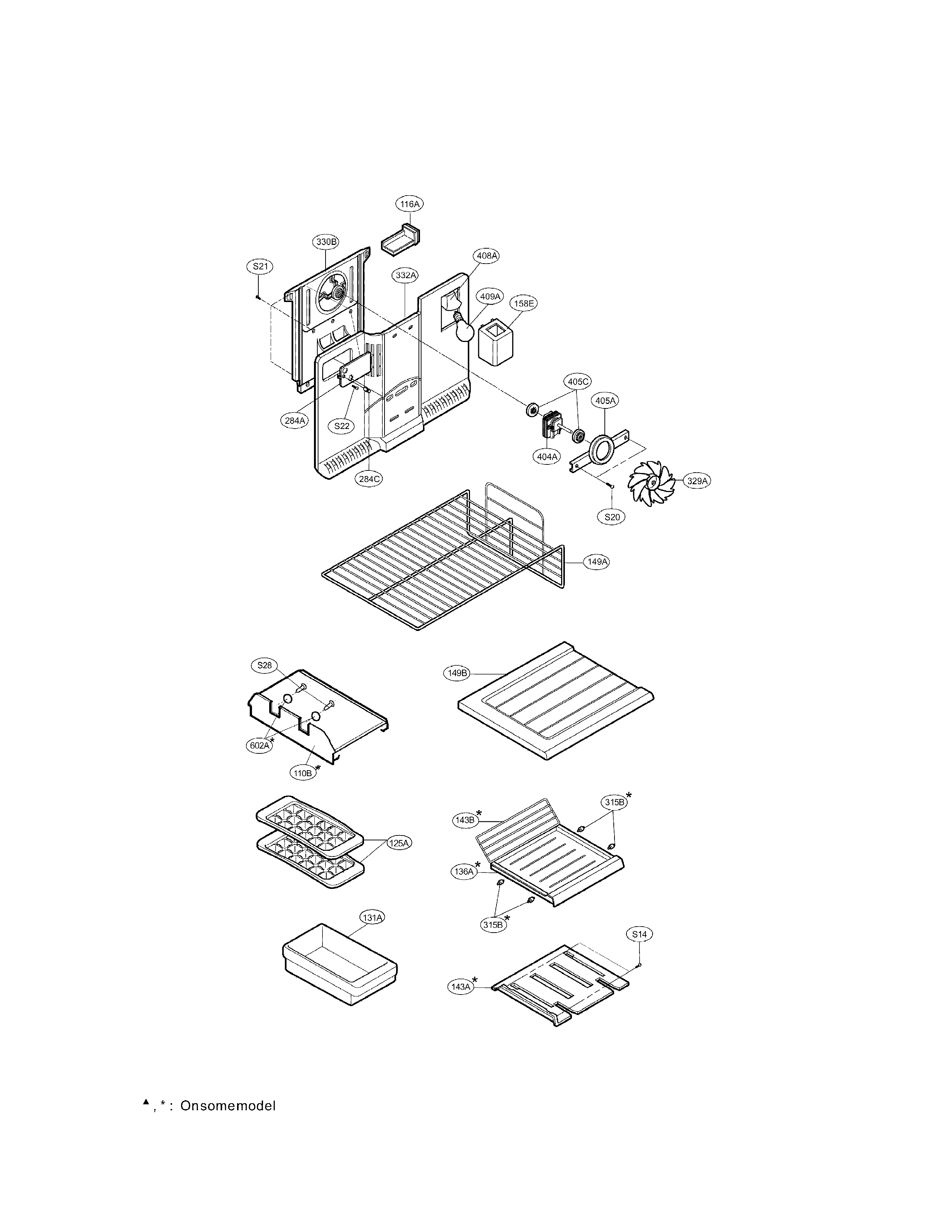 Freezer parts