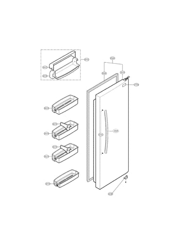 Refrigerator door