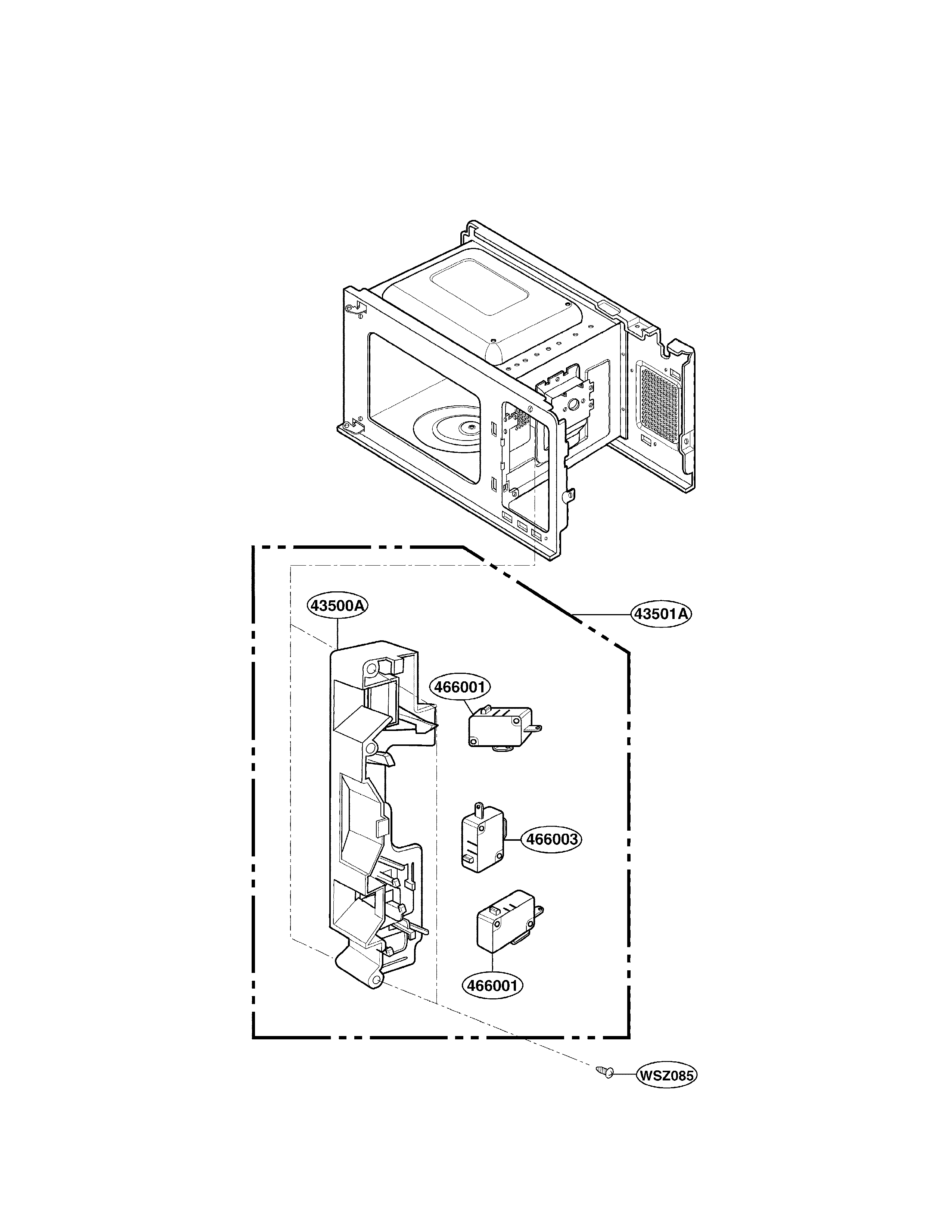 Latch board parts
