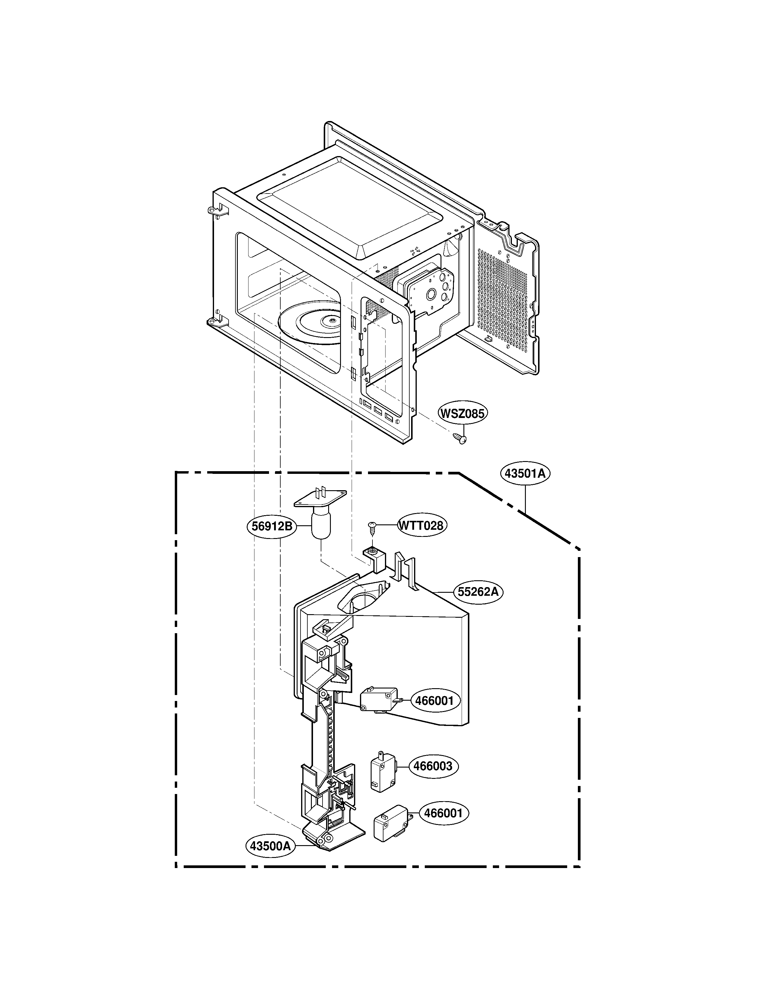 Latch board parts