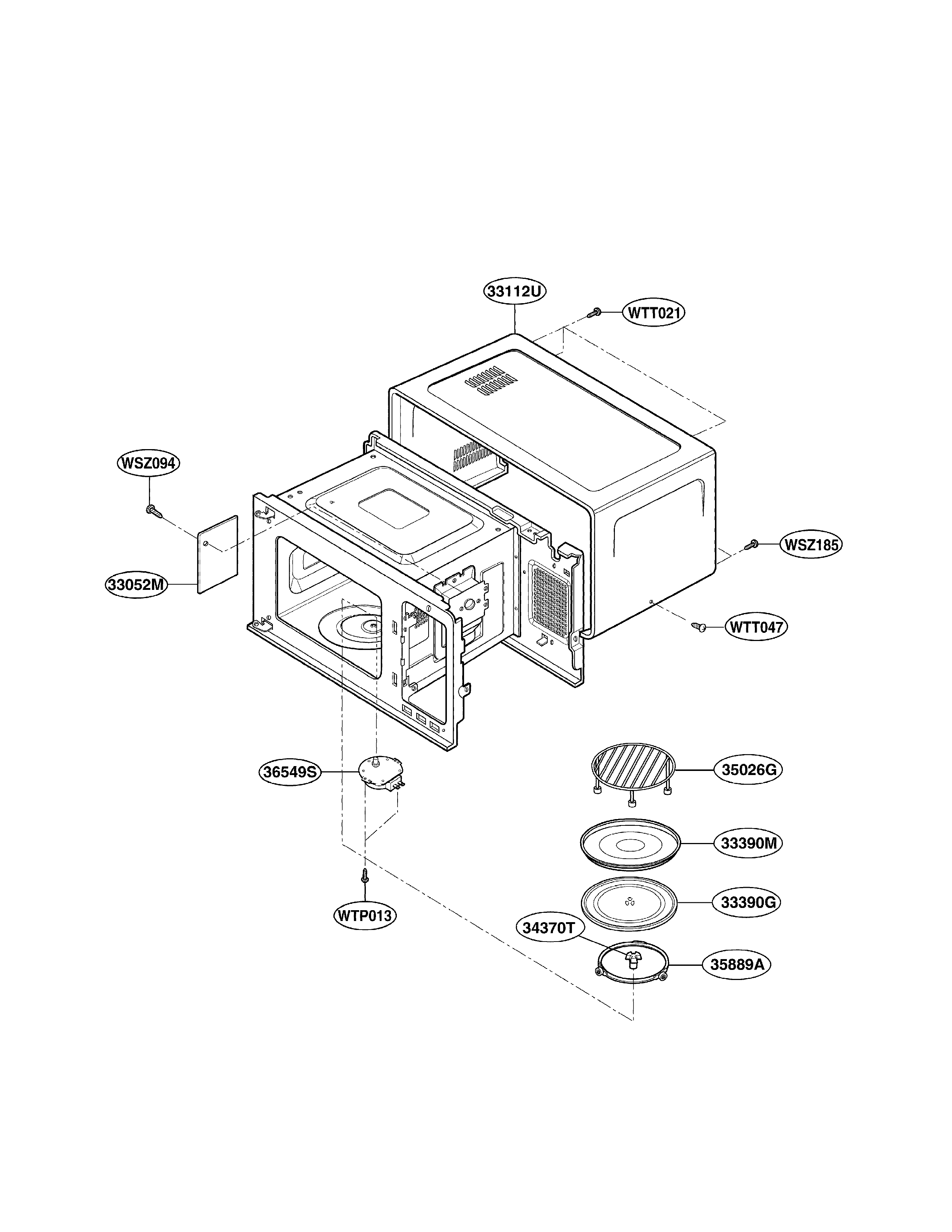 Oven cavity parts