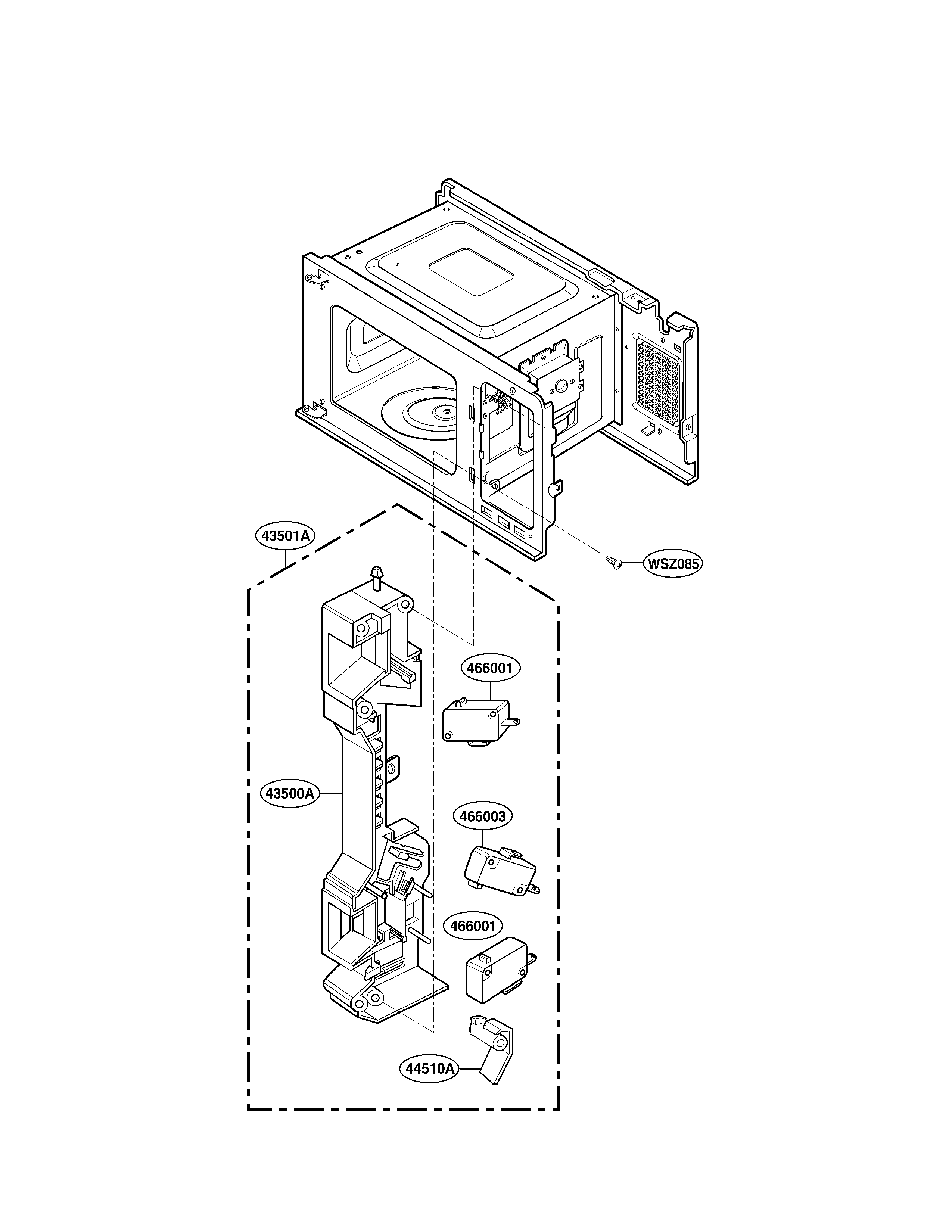 Latch board parts