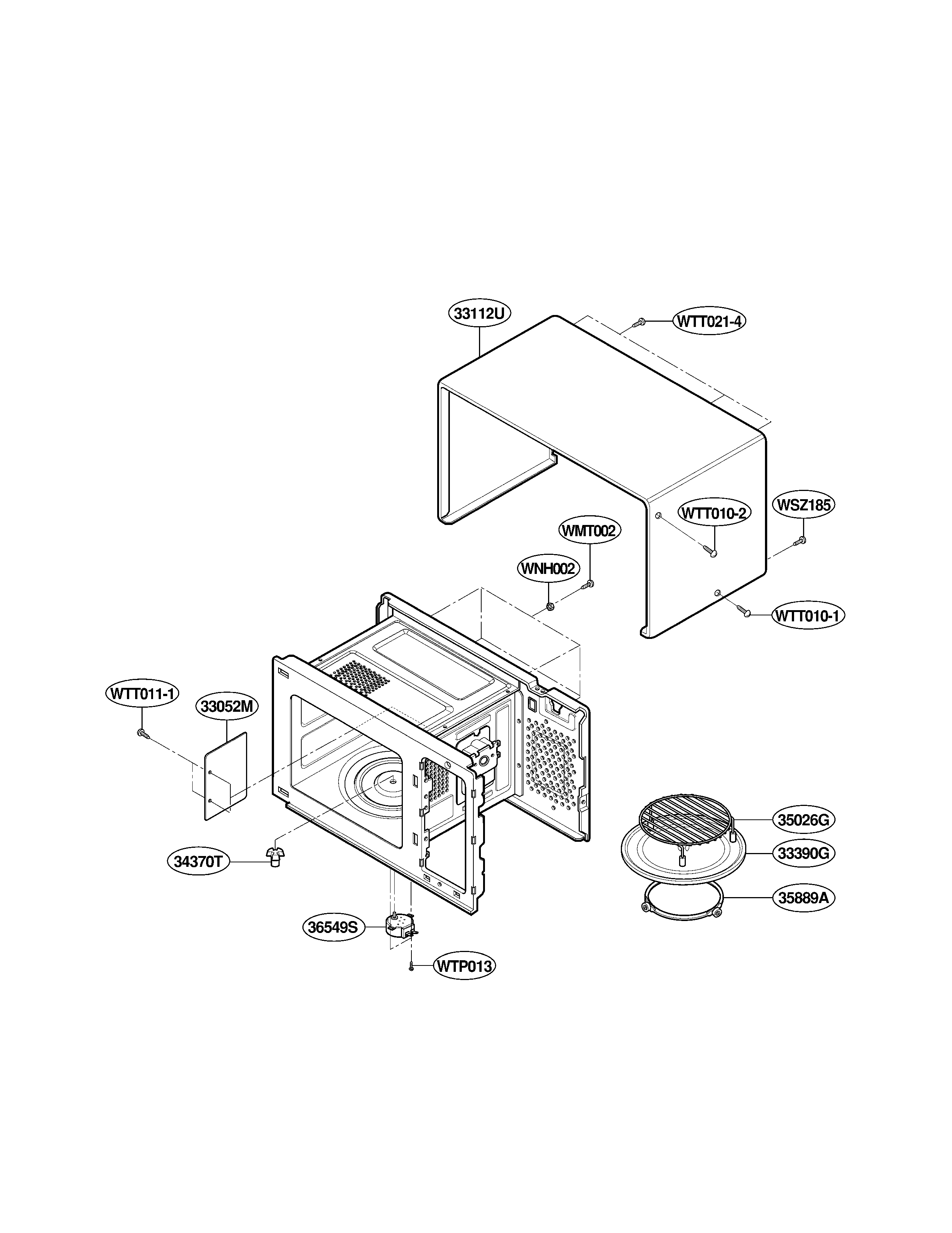 Oven cavity parts