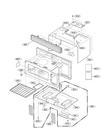 Oven cavity parts