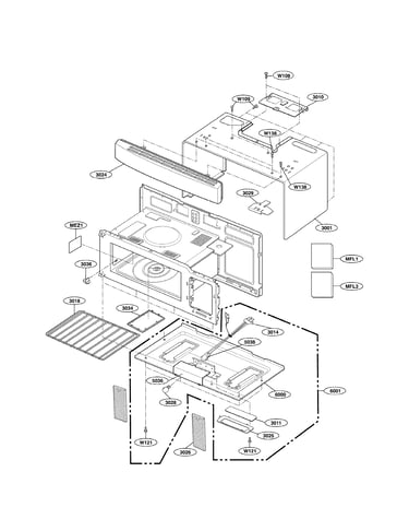 Oven cavity parts