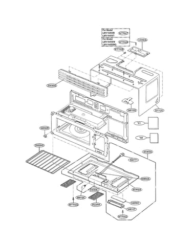 Oven cavity parts