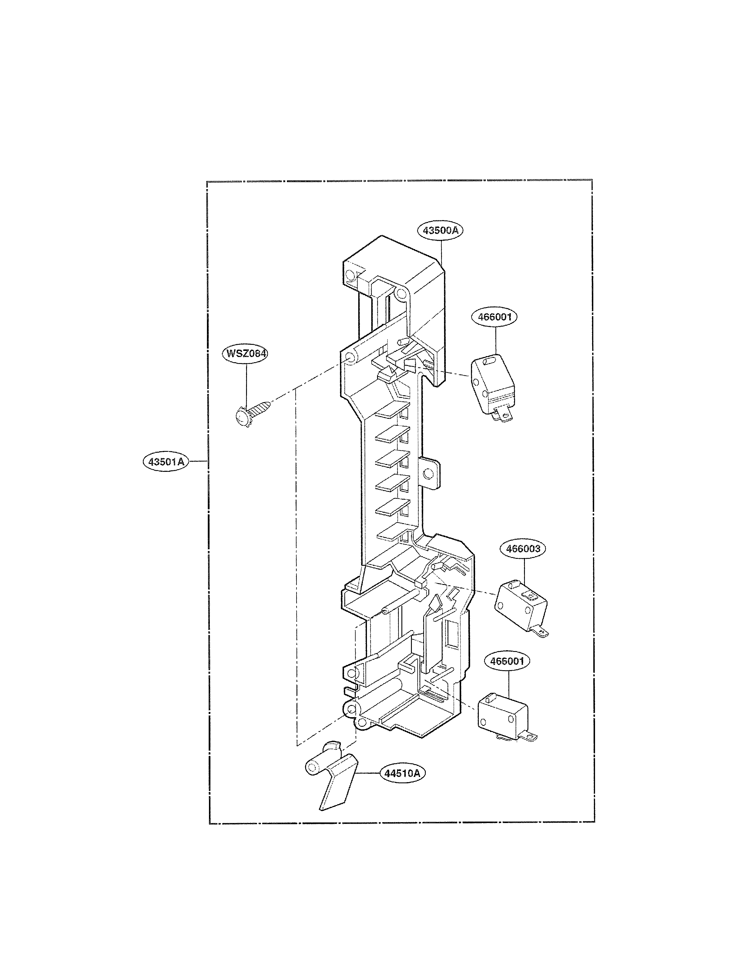 Latch board parts